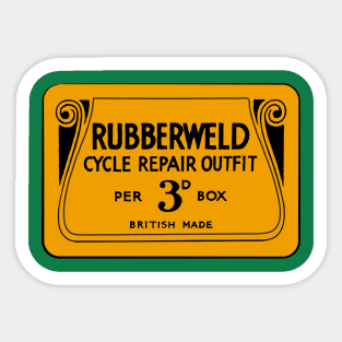 rubberwelt vintage retro puncture repair kit Sticker